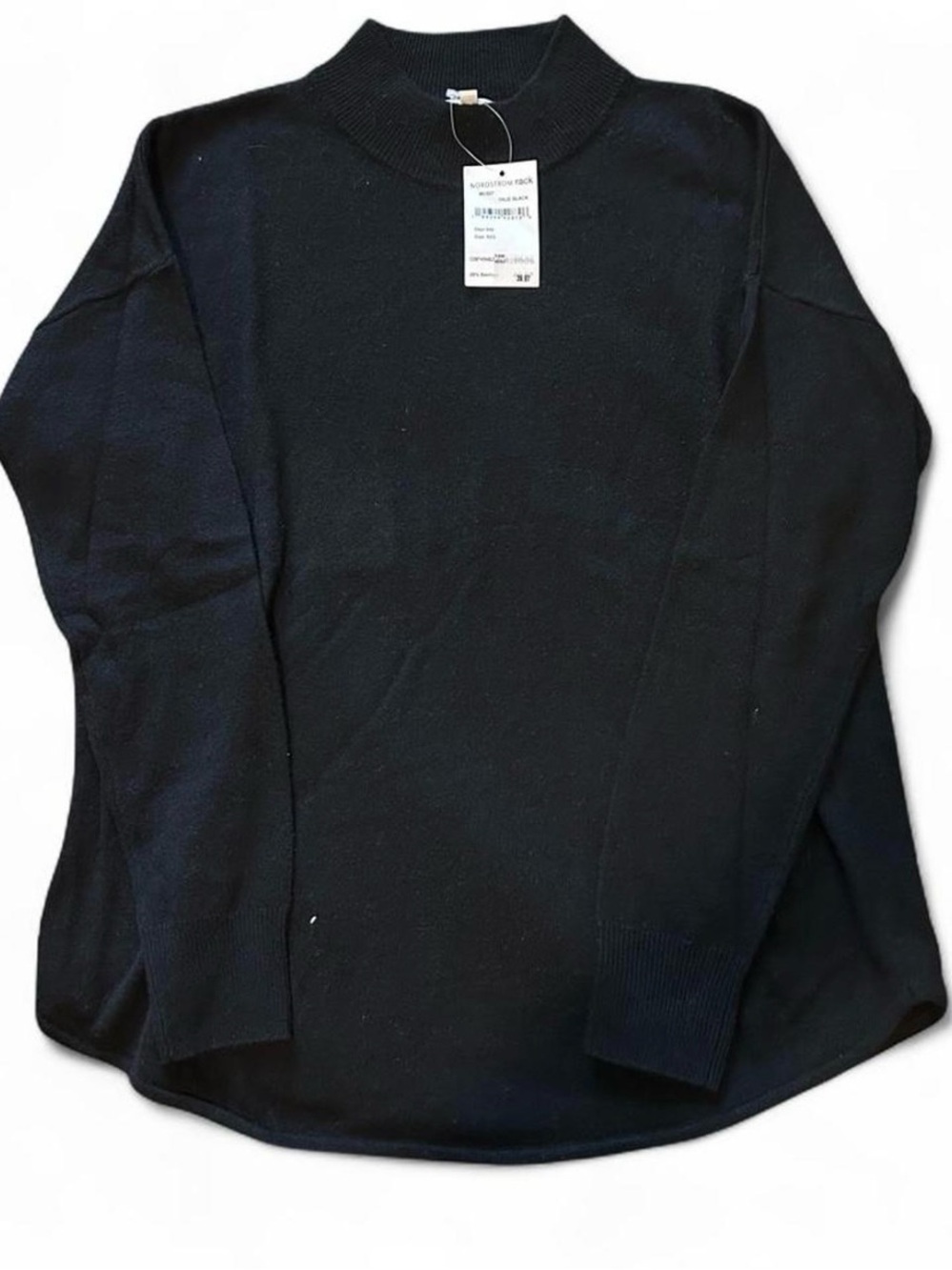new with tag madewell black long sleeve sweater